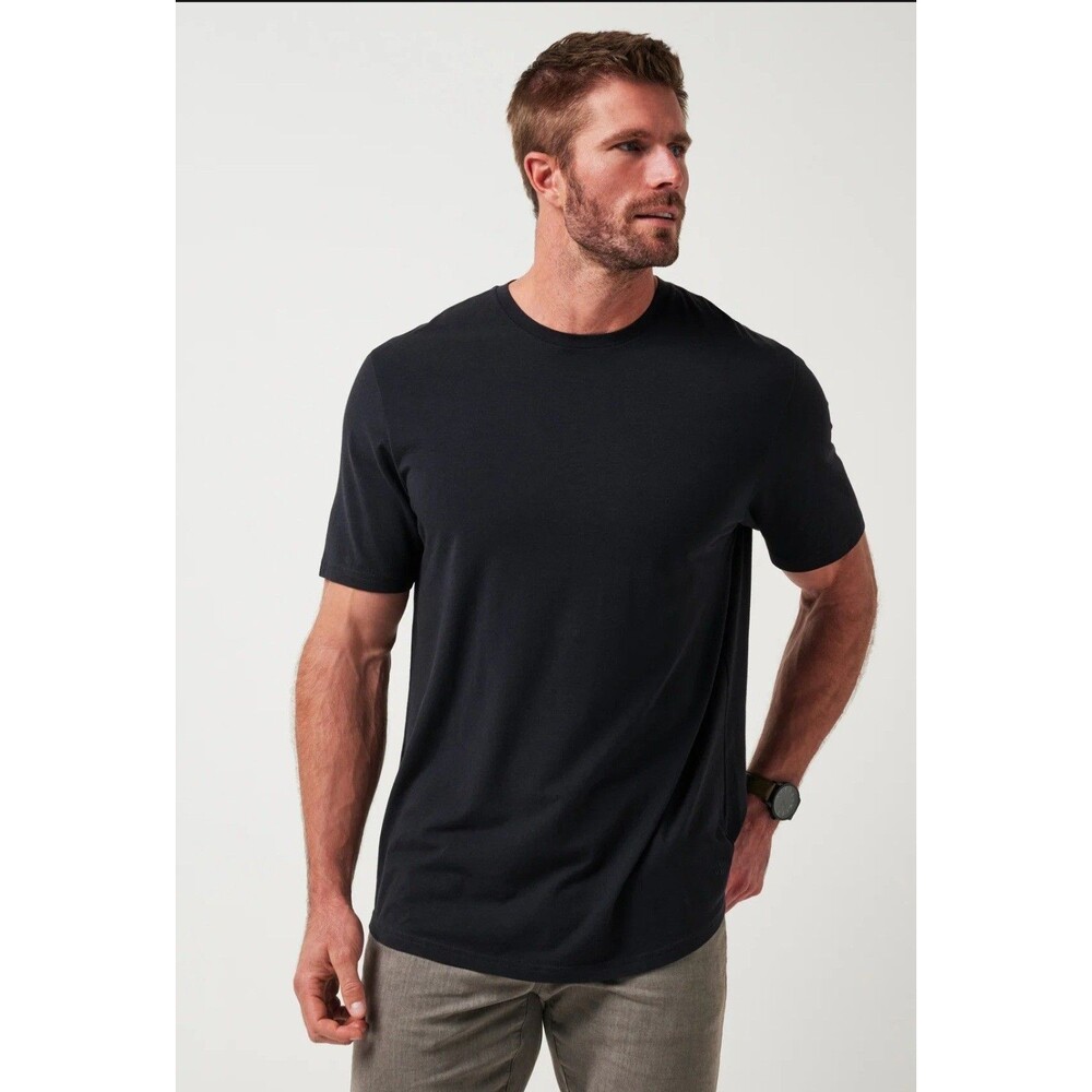 NWT Men's Size M Travis Mathew Cloud Crew T-Shirt  Color Black